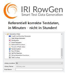 ❌ Test Data Generation ❌ Realistische Testdaten-Werte konsistent über Tabellen oder Dateien hinweg synthetisieren ❗